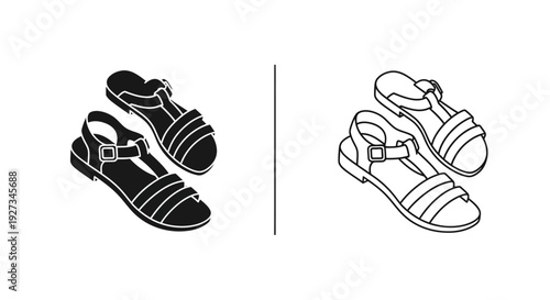 Mother's day gift ideas: stylish sandals for mom Vector