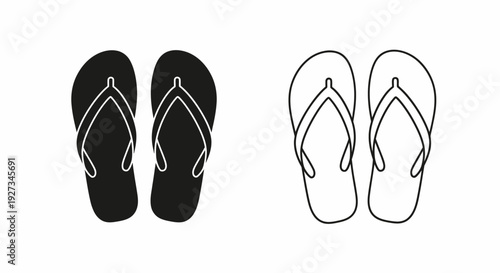 Mother's day gift ideas: stylish flip flops for mom Vector