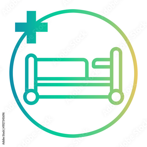 health facilities Line Gradient Icon