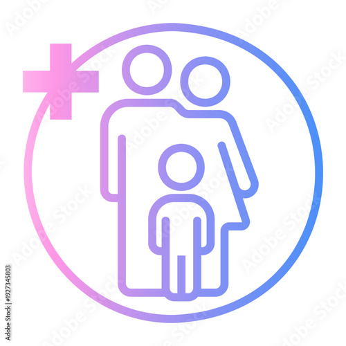 health facilities Line Gradient Icon