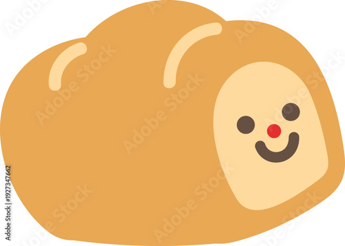 bread loaf isolated on white