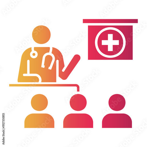 health facilities Gradient icon