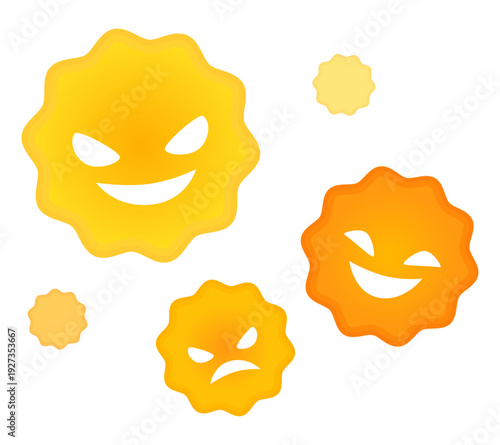 花粉のキャラクターイラスト