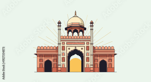 India Gate Illustration