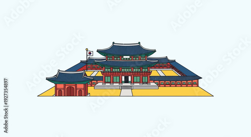 Gyeongbokgung Palace Illustration