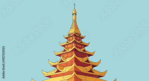 Illustration of a Pagoda