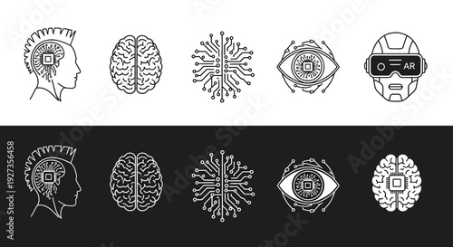 Sustainable energy icons set, featuring eco-friendly symbols and renewable sources, presented in a clean vector illustration style