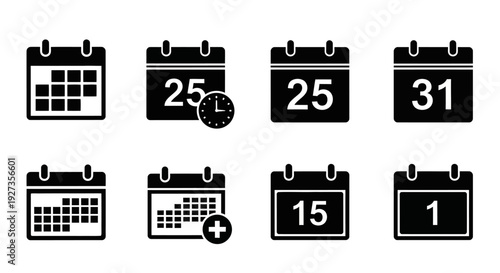 Sustainable energy icons set, featuring eco-friendly symbols and renewable sources, presented in a clean vector illustration style