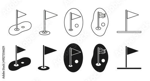 Sustainable energy icons set, featuring eco-friendly symbols and renewable sources, presented in a clean vector illustration style