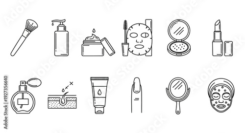 Sustainable energy icons set, featuring eco-friendly symbols and renewable sources, presented in a clean vector illustration style