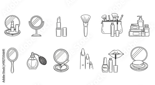 Sustainable energy icons set, featuring eco-friendly symbols and renewable sources, presented in a clean vector illustration style