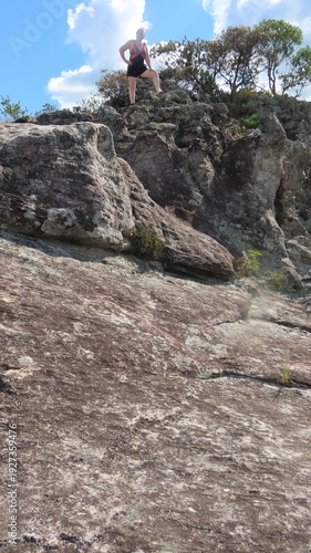 hiker in the mountains
