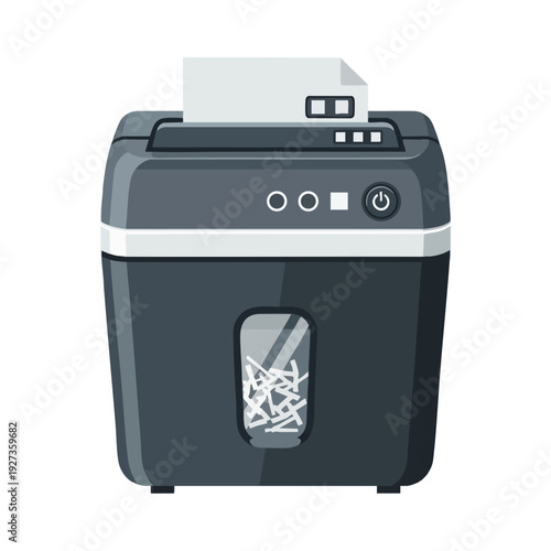 Modern Desktop Paper Shredder for Secure Document Disposal