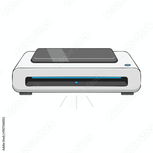 Modern Color Printer with Flatbed Scanner for Home and Office Use