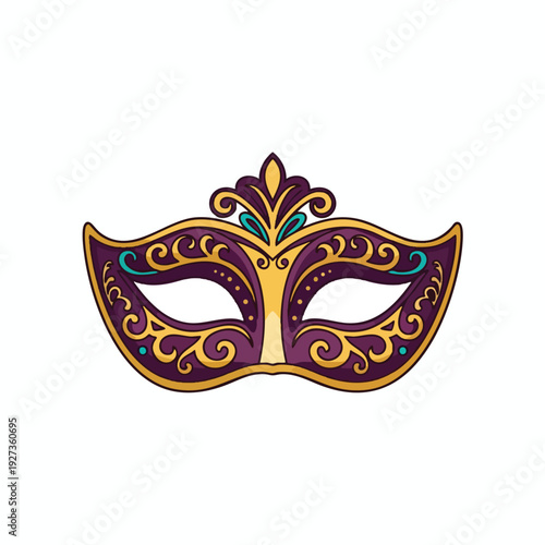 Elegant Decorative Mask for Celebrations and Parties