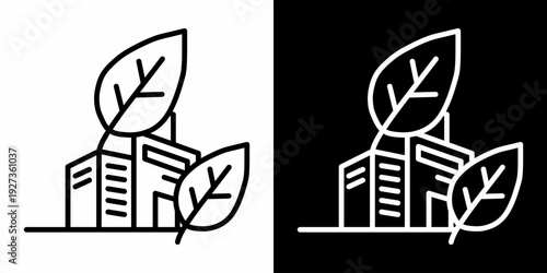 Responsible Production White Icon Set Design