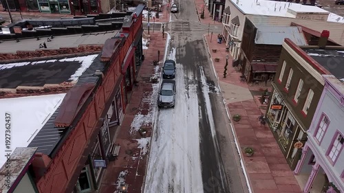 Mining town street view