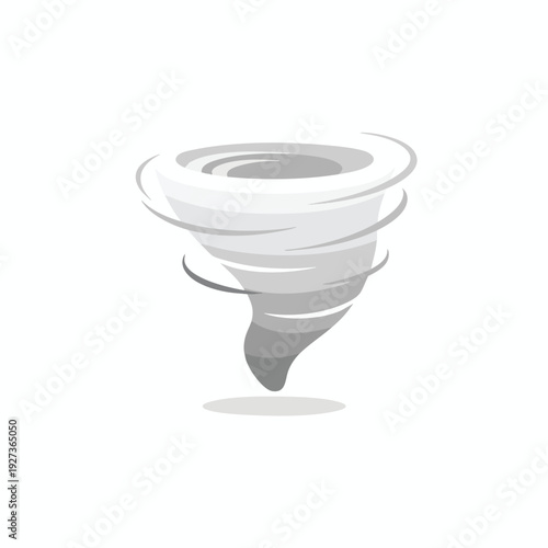 Vector Tornado Illustration Isolated on White