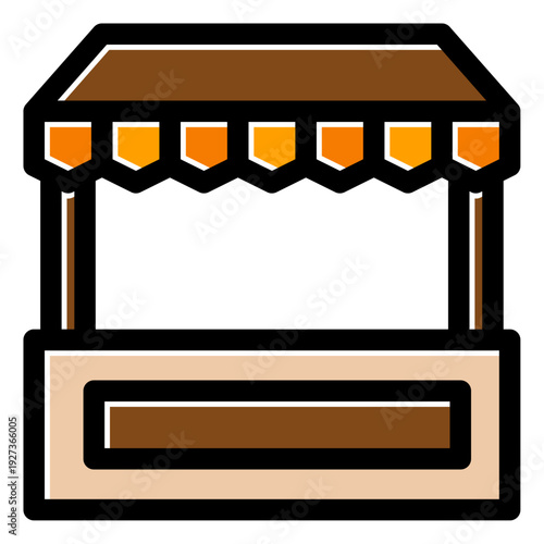street food stand icon