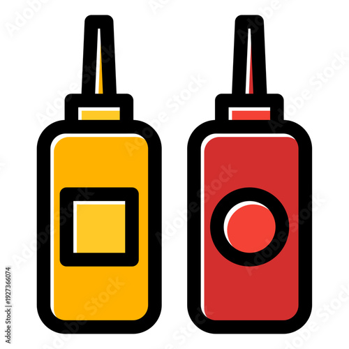 ketchup and mustard icon
