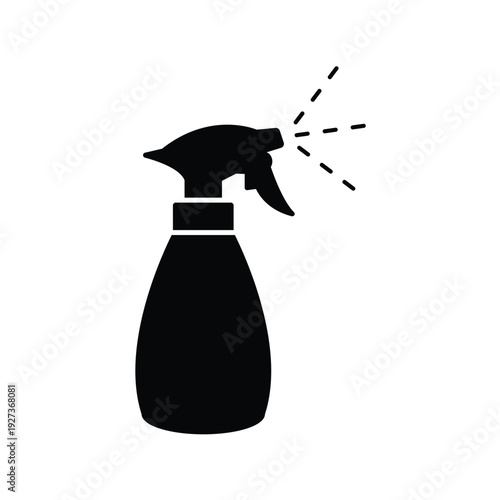 bottle spray silhouette icon vector
