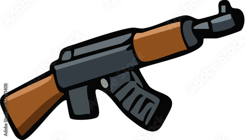 Assault Rifle Gun Weapon 2.