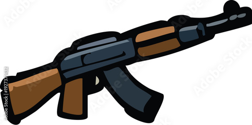 Assault Rifle Gun Weapon.