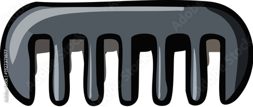 Black Hair Comb Tool.