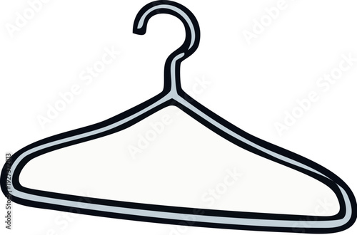 Black Wire Coat Hanger.