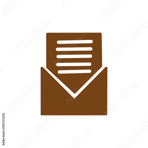 [Business Icons] Email Message Envelope Icon / メールメッセージ封筒アイコン