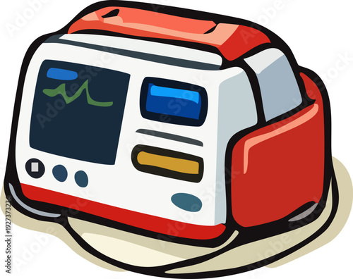 Defibrillator Medical Equipment Device.