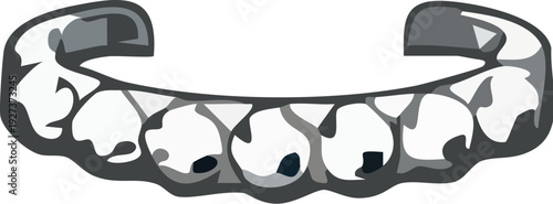 Dental Braces Illustration.