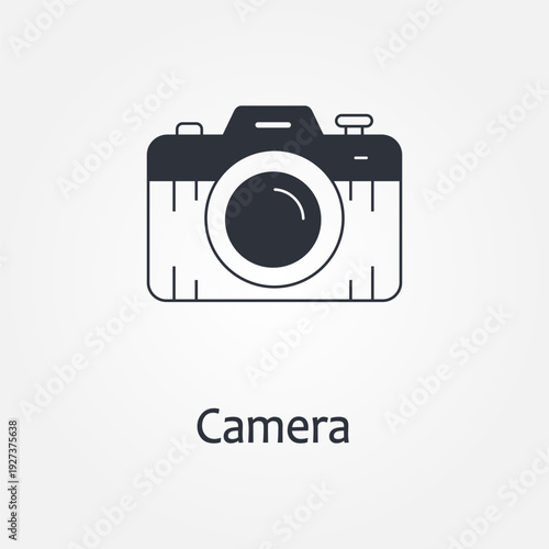 camera icon symbol illustration vector eps10 logo template design pattern seamless bright minimal design flat design realistic style simple design modern design