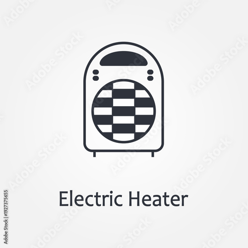electric heater icon symbol illustration vector eps10 logo template design pattern seamless bright minimal design flat design realistic style simple design modern design