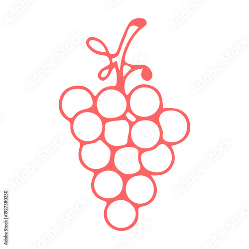 Hand-drawn Grape Cluster Icon