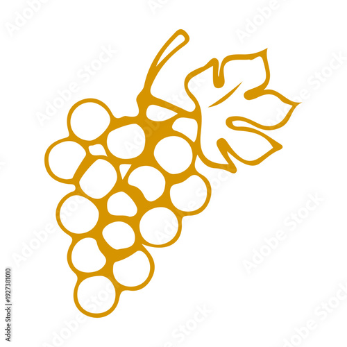 Golden Grape Cluster Icon