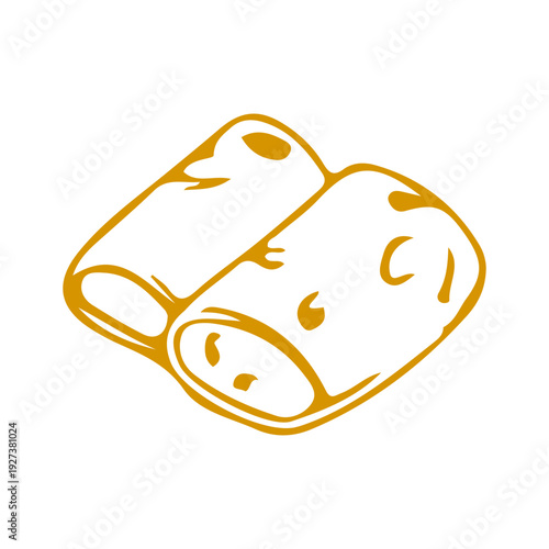 Golden Crepe Rolls Icon
