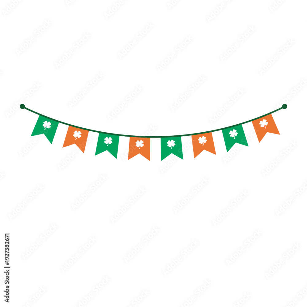 Fototapeta premium St Patricks Flag Ornament