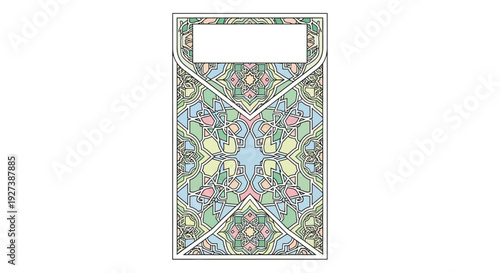 Colorful Envelope with Floral Pattern Design.