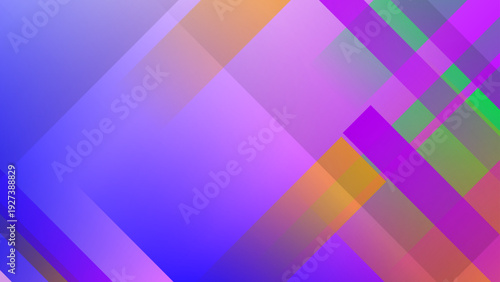 Abstract geometric shapes overlap in vibrant hues, ideal for backgrounds, web designs, posters, and modern artistic projects needing color contrasts.