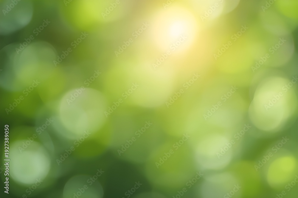 Obraz premium Abstract Green Bokeh Background with Soft Light