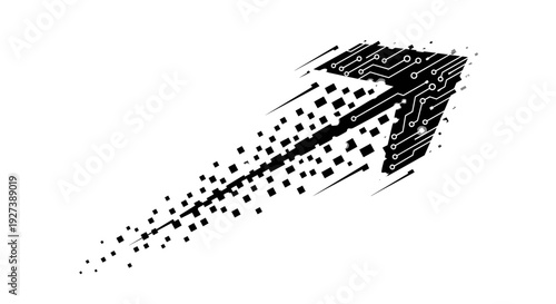 Black Ink Splatter on White Background.