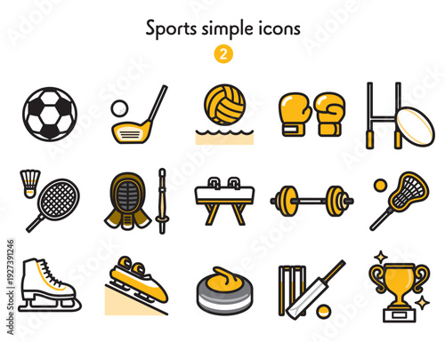 シンプルアイコン集 スポーツ2