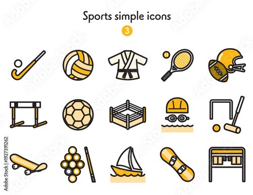 シンプルアイコン集 スポーツ