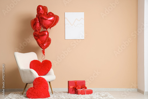 Interior of living room dec...