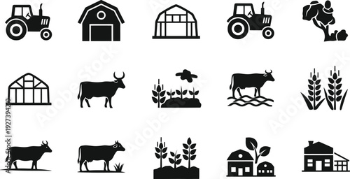 Black and white vector art of watering can pouring water seeds packets gloves shovel and sprouting plants with hello spring text minimal gardening