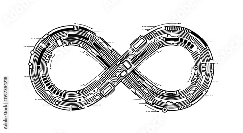 Detailed Sketch of Infinity Symbol Roadway.