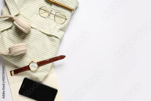 Stylish men's accessories w...