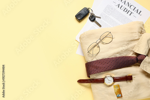 Stylish men's accessories w...