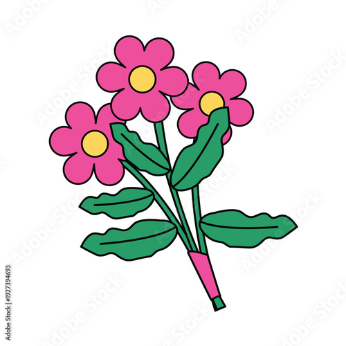 vector illustration of a flower